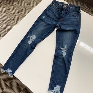 Madewell sz 29 9”high rise skinny jeans